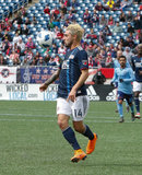 Diego Fagundez (14) during Revolution and NYCFC MLS match at Gillette Stadium in Foxboro, MA on Saturday, March 24, 2018. The match ended 2-2. CREDIT/ CHRIS ADUAMA