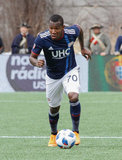Cristian Penilla (70) during Revolution and NYCFC MLS match at Gillette Stadium in Foxboro, MA on Saturday, March 24, 2018. The match ended 2-2. CREDIT/ CHRIS ADUAMA