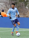 Alexander Callens (6) during Revolution and NYCFC MLS match at Gillette Stadium in Foxboro, MA on Saturday, March 24, 2018. The match ended 2-2. CREDIT/ CHRIS ADUAMA
