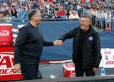 Coach Bruce Arena, Coach Domenec Torrent during New England Revolution and New York City Football Club MLS match at Gillette Stadium in Foxboro, MA on Sunday, September 29, 2019. Revs won 2-0. CREDIT/CHRIS ADUAMA.
