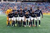 Revs Starting XI during New England Revolution and New York City Football Club MLS match at Gillette Stadium in Foxboro, MA on Sunday, September 29, 2019. Revs won 2-0. CREDIT/CHRIS ADUAMA.