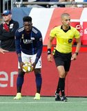 Jalil Anibaba (3) during New England Revolution and New York City Football Club MLS match at Gillette Stadium in Foxboro, MA on Sunday, September 29, 2019. Revs won 2-0. CREDIT/CHRIS ADUAMA.