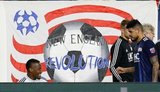 Cristian Penilla (70), Gustavo Bou (7) during New England Revolution and New York City Football Club MLS match at Gillette Stadium in Foxboro, MA on Sunday, September 29, 2019. Revs won 2-0. CREDIT/CHRIS ADUAMA.