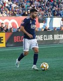 Carles Gil (22) during New England Revolution and New York City Football Club MLS match at Gillette Stadium in Foxboro, MA on Sunday, September 29, 2019. Revs won 2-0. CREDIT/CHRIS ADUAMA.