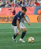 Carles Gil (22) during New England Revolution and New York City Football Club MLS match at Gillette Stadium in Foxboro, MA on Sunday, September 29, 2019. Revs won 2-0. CREDIT/CHRIS ADUAMA.