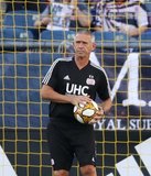 Kevin Hitchcock -Goalkeeper coach during New England Revolution and New York City Football Club MLS match at Gillette Stadium in Foxboro, MA on Sunday, September 29, 2019. Revs won 2-0. CREDIT/CHRIS ADUAMA.