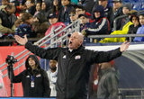 Coach Brad Friedel, during N.E. Revolution and New York Red Bulls MLS match at Gillette Stadium in Foxboro, MA on Saturday, April 20, 2019. Revs won 1-0. CREDIT/ CHRIS ADUAMA