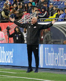 Coach Brad Friedel, during N.E. Revolution and New York Red Bulls MLS match at Gillette Stadium in Foxboro, MA on Saturday, April 20, 2019. Revs won 1-0. CREDIT/ CHRIS ADUAMA