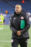 C.J. Brown - Assistant Coach during N.E. Revolution and New York Red Bulls MLS match at Gillette Stadium in Foxboro, MA on Saturday, April 20, 2019. Revs won 1-0. CREDIT/ CHRIS ADUAMA