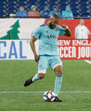 Andrew Farrell (2) during N.E. Revolution and New York Red Bulls MLS match at Gillette Stadium in Foxboro, MA on Saturday, April 20, 2019. Revs won 1-0. CREDIT/ CHRIS ADUAMA