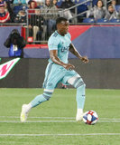 Luis Caicedo (27) during N.E. Revolution and New York Red Bulls MLS match at Gillette Stadium in Foxboro, MA on Saturday, April 20, 2019. Revs won 1-0. CREDIT/ CHRIS ADUAMA