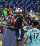 Bradley Wright-Phillips (99) during N.E. Revolution and New York Red Bulls MLS match at Gillette Stadium in Foxboro, MA on Saturday, April 20, 2019. Revs won 1-0. CREDIT/ CHRIS ADUAMA