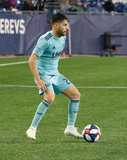 Carles Gil (22) during N.E. Revolution and New York Red Bulls MLS match at Gillette Stadium in Foxboro, MA on Saturday, April 20, 2019. Revs won 1-0. CREDIT/ CHRIS ADUAMA