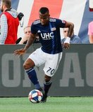 Cristian Penilla (70) during New England Revolution and Philadelphia Union MLS match at Gillette Stadium in Foxboro, MA on Wednesday, June 26, 2019. The match ended in 1-1 tie. CREDIT/CHRIS ADUAMA