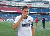 Alejandro Bedoya (11) during New England Revolution and Philadelphia Union MLS match at Gillette Stadium in Foxboro, MA on Wednesday, June 26, 2019. The match ended in 1-1 tie. CREDIT/CHRIS ADUAMA