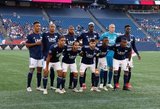Revs Starting XI during New England Revolution and Philadelphia Union MLS match at Gillette Stadium in Foxboro, MA on Wednesday, June 26, 2019. The match ended in 1-1 tie. CREDIT/CHRIS ADUAMA