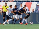 Edgar Castillo (8) during New England Revolution and Philadelphia Union MLS match at Gillette Stadium in Foxboro, MA on Wednesday, June 26, 2019. The match ended in 1-1 tie. CREDIT/CHRIS ADUAMA
