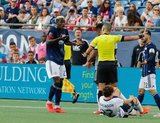 Wilfried Zahibo (23) during New England Revolution and Philadelphia Union MLS match at Gillette Stadium in Foxboro, MA on Wednesday, June 26, 2019. The match ended in 1-1 tie. CREDIT/CHRIS ADUAMA