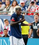 Wilfried Zahibo (23) during New England Revolution and Philadelphia Union MLS match at Gillette Stadium in Foxboro, MA on Wednesday, June 26, 2019. The match ended in 1-1 tie. CREDIT/CHRIS ADUAMA