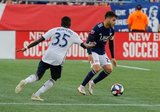 Carles Gil (22) during New England Revolution and Philadelphia Union MLS match at Gillette Stadium in Foxboro, MA on Wednesday, June 26, 2019. The match ended in 1-1 tie. CREDIT/CHRIS ADUAMA