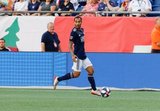 Edgar Castillo (8) during New England Revolution and Philadelphia Union MLS match at Gillette Stadium in Foxboro, MA on Wednesday, June 26, 2019. The match ended in 1-1 tie. CREDIT/CHRIS ADUAMA