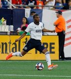 Raymond Gaddis (28) during New England Revolution and Philadelphia Union MLS match at Gillette Stadium in Foxboro, MA on Wednesday, June 26, 2019. The match ended in 1-1 tie. CREDIT/CHRIS ADUAMA