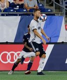 Kacper Przybylko (23) during New England Revolution and Philadelphia Union MLS match at Gillette Stadium in Foxboro, MA on Wednesday, June 26, 2019. The match ended in 1-1 tie. CREDIT/CHRIS ADUAMA