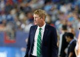 Coach Jim Curtin during New England Revolution and Philadelphia Union MLS match at Gillette Stadium in Foxboro, MA on Wednesday, June 26, 2019. The match ended in 1-1 tie. CREDIT/CHRIS ADUAMA