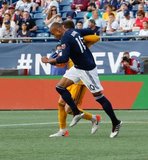 Teal Bunbury (10) during New England Revolution and Philadelphia Union MLS match at Gillette Stadium in Foxboro, MA on Wednesday, June 26, 2019. The match ended in 1-1 tie. CREDIT/CHRIS ADUAMA