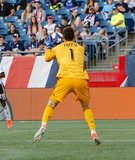 Matt Freese (1) GK during New England Revolution and Philadelphia Union MLS match at Gillette Stadium in Foxboro, MA on Wednesday, June 26, 2019. The match ended in 1-1 tie. CREDIT/CHRIS ADUAMA