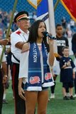 National Anthem during New England Revolution and Philadelphia Union MLS match at Gillette Stadium in Foxboro, MA on Wednesday, June 26, 2019. The match ended in 1-1 tie. CREDIT/CHRIS ADUAMA