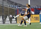 Kacper Przybylko (23) during New England Revolution and Philadelphia Union MLS match at Gillette Stadium in Foxboro, MA on Wednesday, June 26, 2019. The match ended in 1-1 tie. CREDIT/CHRIS ADUAMA