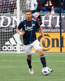 Chris Tierney (8) during New England Revolution's 2018 MLS Home Opener with Colorado Rapids at Gillette Stadium in Foxboro, MA on Saturday, March 10, 2018.Revs won 2-1.CREDIT/ CHRIS ADUAMA