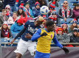 Wilfried Zahibo (23) during New England Revolution's 2018 MLS Home Opener with Colorado Rapids at Gillette Stadium in Foxboro, MA on Saturday, March 10, 2018.Revs won 2-1.CREDIT/ CHRIS ADUAMA