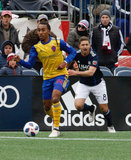 Marlon Hairston (94) during New England Revolution's 2018 MLS Home Opener with Colorado Rapids at Gillette Stadium in Foxboro, MA on Saturday, March 10, 2018.Revs won 2-1.CREDIT/ CHRIS ADUAMA