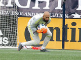 Tim Howard (1) during New England Revolution's 2018 MLS Home Opener with Colorado Rapids at Gillette Stadium in Foxboro, MA on Saturday, March 10, 2018.Revs won 2-1.CREDIT/ CHRIS ADUAMA