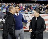 RSL Head Coach Mike Petke and Jay Heaps - Head Coach during Revolution and Real Salt Lake MLS match at Gillette Stadium in Foxboro, MA on Saturday, May 13, 2017. Revs won 4-0. CREDIT/ CHRIS ADUAMA.