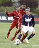  Lee Nguyen (4) during Revolution and Real Salt Lake MLS match at Gillette Stadium in Foxboro, MA on Saturday, May 13, 2017. Revs won 4-0. CREDIT/ CHRIS ADUAMA.