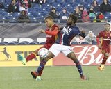 Xavier Kouassi (2) during Revolution and Real Salt Lake MLS match at Gillette Stadium in Foxboro, MA on Saturday, May 13, 2017. Revs won 4-0. CREDIT/ CHRIS ADUAMA.