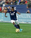 DeJuan Jones (24) during New England Revolution and Real Salt Lake MLS match at Gillette Stadium in Foxboro, MA on Saturday, September 21, 2019. The match ended 0-0 tie. CREDIT/CHRIS ADUAMA.