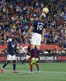 Antonio Delamea (19) during New England Revolution and Real Salt Lake MLS match at Gillette Stadium in Foxboro, MA on Saturday, September 21, 2019. The match ended 0-0 tie. CREDIT/CHRIS ADUAMA.