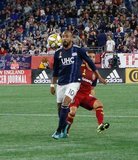 Teal Bunbury (10) during New England Revolution and Real Salt Lake MLS match at Gillette Stadium in Foxboro, MA on Saturday, September 21, 2019. The match ended 0-0 tie. CREDIT/CHRIS ADUAMA.