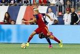 Kelyn Rowe (6) during New England Revolution and Real Salt Lake MLS match at Gillette Stadium in Foxboro, MA on Saturday, September 21, 2019. The match ended 0-0 tie. CREDIT/CHRIS ADUAMA.