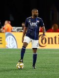 Andrew Farrell (2) during New England Revolution and Real Salt Lake MLS match at Gillette Stadium in Foxboro, MA on Saturday, September 21, 2019. The match ended 0-0 tie. CREDIT/CHRIS ADUAMA.