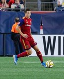 Aaron Herrera (22) during New England Revolution and Real Salt Lake MLS match at Gillette Stadium in Foxboro, MA on Saturday, September 21, 2019. The match ended 0-0 tie. CREDIT/CHRIS ADUAMA.