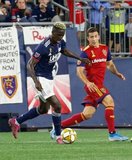 Wilfried Zahibo (23) during New England Revolution and Real Salt Lake MLS match at Gillette Stadium in Foxboro, MA on Saturday, September 21, 2019. The match ended 0-0 tie. CREDIT/CHRIS ADUAMA.