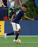 Juan Agudelo (17) during New England Revolution and Real Salt Lake MLS match at Gillette Stadium in Foxboro, MA on Saturday, September 21, 2019. The match ended 0-0 tie. CREDIT/CHRIS ADUAMA.