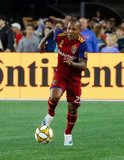 Everton Luiz (25) during New England Revolution and Real Salt Lake MLS match at Gillette Stadium in Foxboro, MA on Saturday, September 21, 2019. The match ended 0-0 tie. CREDIT/CHRIS ADUAMA.