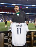 Enes Kanter -Boston Celtics during New England Revolution and Real Salt Lake MLS match at Gillette Stadium in Foxboro, MA on Saturday, September 21, 2019. The match ended 0-0 tie. CREDIT/CHRIS ADUAMA.