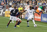 during New England Revolution and Vancouver Whitecaps FC MLS match at Gillette Stadium in Foxboro, MA on Saturday, August 12, 2017. Revs won 1-0. CREDIT/ CHRIS ADUAMA